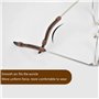24 Paires Oreille de Lunettes Supports de Lunettes en Silicone Antidérapant pour Lunettes Crochets d'oreille de Lunettes Poignée