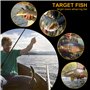 Chstarina 10 Pièces Kit de Leurre de Pêche Spinnerbaits Cuillère à Pêche Tournante Métallique Kit d'appâts de Pêche Portable ave
