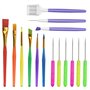 Chstarina 15 PièCes Outils De DéCoration De GâTeaux Pinceaux De DéCoration De Biscuits