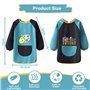 Blouse Peinture Enfant 6-12 Ans Imperméables Tablier Manches Longues Réutilisable avec