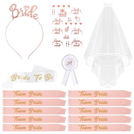 VMUTGA 15 Pièces Enterrement de Vie de Jeune Fille Accessoire