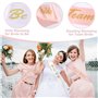 VMUTGA 15 Pièces Enterrement de Vie de Jeune Fille Accessoire, EVJF Accessoire Écharpe Future Mariée Voile Mariée Badge Bandeau 