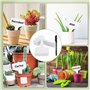 VMUTGA 100 Pièces Etiquettes Plantes, 6 x 10 cm Etiquette Potager de Type T, Étiquettes de Jardin Imperméable, Etiquettes Semis 