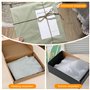 Papier calque imprimable A4 (30cm*21cm) - 50 feuilles 110g/m², feuille transparente imprimable, papier transparent A4, Blanc, Un
