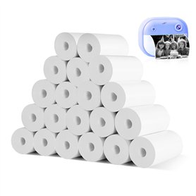 (20 Rouleaux) Papier Thermique Appareil Photo Enfant