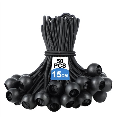 Lot de 50 tendeurs élastiques avec Boule – Tendeur de bâche