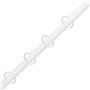 Anneaux pour Rideaux de Douche, 12 Pcs Anneaux de Douche en Plastique, C Crochets de Rideaux, pour Rideau de Fenêtre