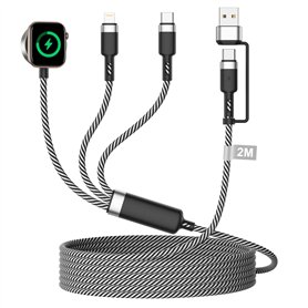 3 en 2 Câble pour Apple Watch et iPhone