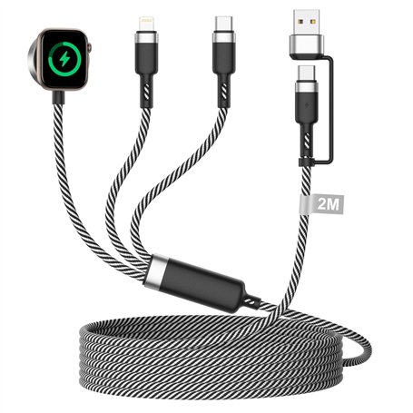 3 en 2 Câble pour Apple Watch et iPhone