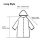 LERTREEUK Manteau de Pluie léger en EVA avec Ceinture pour Femme
