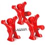 Yisscen 3 Pièces Ouvre-Bouteille Homme Rouge Bouchon de vin décapsuleur Bière Ouvre Bouteille