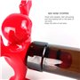 Yisscen 3 Pièces Ouvre-Bouteille Homme Rouge Bouchon de vin décapsuleur Bière Ouvre Bouteille, Tire Bouchon Cadeau Homme Femme, 