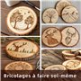18 pcs Rondin de Bois Deco 7-10cm sans Trou, Craft Disque Rondelles Bois Naturel Brut, pour Decoration Pyrogravure,Artisanat et 