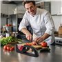 4 en 1 Aiguiseur de Couteaux Manuel - Affûteur Professionnel pour Couteaux de Cuisine, Ciseaux, Pierre Céramique, Carbure de Tun