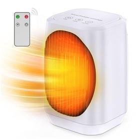Lightswim Chauffage d'appoint électrique portable oscillant à 70°