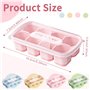 Moule à Glaçons en Silicone sans BPA，Empilable Glaçons Plaque Carré