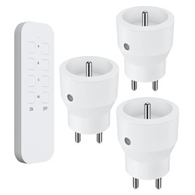 Lot de 3 prises 2300W télécommandée intérieure