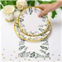 CEILIWEN Lot de 125 assiettes en carton vert sauge pour 25 invités, assiettes plates de 22,9 cm, assiettes à dessert de 17,8 cm,