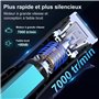 KUAIVO Tondeuse Corps et Intime Homme 2 en 1 IPX7 Étanche avec Peigne/Lumière LED, Rasoir Partie Intime Humide et Sec Type C Rec