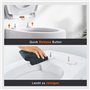 SURFOU Abattant WC Lunette Cuvettes, Cuvette Toilette Avec Frein De Chute Declipsable, Lunettes Toilettes Couvercle Blanche, Abb