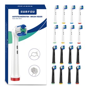 16 Unités Brossette Compatible Électrique Oral B Tête