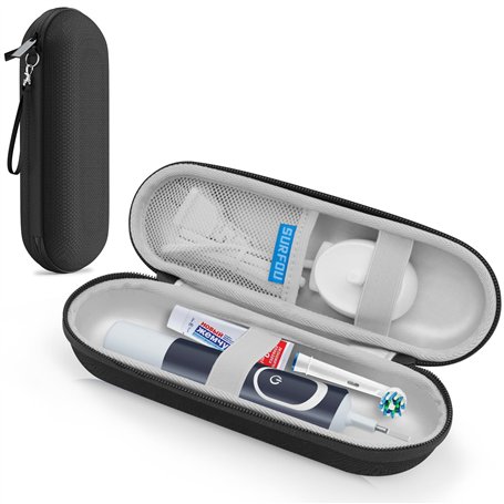 SURFOU Étui de Voyage Étanche pour Brosse à Dents Électrique Compatible Oral B/Oral-B Pro/Phlips Sonicare avec Rangement d'Acces