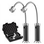 MojiDecor Lampe pour Barbecue Lot de 2 Lumières LED de Gril BBQ avec Base magnétique Rotation à 360 Degrés Flexible Réglable pou