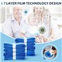Recharge Poubelle a Couche 12 Pièces, Film De Recharge De Seau À Couches Épaissi Avec Une Bonne Étanchéité Et Résistance Aux Ode