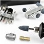 DMNQ 15 Pièces Mandrin Convient à Dremel,Mini Mandrin,Mandrins En Laiton De Précision,Adaptateur à Changement Rapide Avec Jeu d'