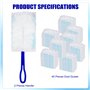 Kit de Dépoussiérage Duster Kit Attrape-Poussière Plumeau Poussière Recharges de Plumeaux