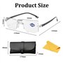 Lunettes De Lecture à Zoom Intelligent, 2 PièCes Lunettes à Zoom, Lunettes à Zoom Automatique, Pour La Presbytie Ajustent Automa