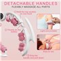 Feelhap Rouleau de Jambe,Rouleau de Massage Anti-cellulite 360°Rouleau de Cellulite,Masseur anti-cellulite efficace avec Poignée