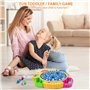 Aischens Jeu de Pêche à la Ligne Enfant, 45 Poissons et 4 Cannes à Pêche, Jeux de Pêche Électriques, Jouet de Pêche Musical avec
