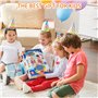 Aischens Jeu de Pêche à la Ligne Enfant, 45 Poissons et 4 Cannes à Pêche, Jeux de Pêche Électriques, Jouet de Pêche Musical avec