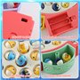 Aischens Jeux de Pêche Électriques, Jeu de Pêche à la Ligne avec 55 Poissons et 8 Cannes à Pêche, Jouet de Pêche Musical avec Pl