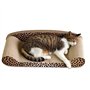 Griffoir pour chat en carton de qualité supérieure et imprimé léopard - Aspect élégant - Respectueux de l'environnement - Pour p