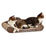 Griffoir pour chat en carton de qualité supérieure et imprimé léopard - Aspect élégant - Respectueux de l'environnement - Pour p