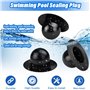 RMENOOR 10 Pièces Bouchon de Piscine Bouchon Trou Crépine de Piscine Bouchons de Vidange de Piscine Intex Bouchons de Piscine de