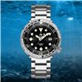 ADDIESDIVE Diver 300 Mètres Montre Sous Marine Homme,Luminescente Chromalight Montres, 47.5mm Grand Cadran Analogique, Noir , Br