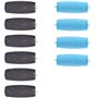 10 Pack Extra Rugueux Rouleaux de Remplacement (6 extra grossier +4 ordinaire grossier) pour Velvet Smooth Express Râpe Electriq