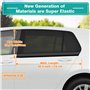 2 Pièces Chaussette Voiture Soleil par Bloquer Les Rayons UV par Protege Soleil Voiture Arrière