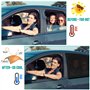 WIN.MAX Pare-Soleil Voiture Bébé,2 Pièces Chaussette Voiture Soleil par Bloquer Les Rayons UV par Protege Soleil Voiture Arrière
