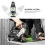 GALAX PRO Scie sauteuse électrique avec guide laser 3000 tr/min 800 W avec 6 vitesses variables, position orbitale 0-4, coupe do