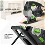 GALAX PRO Scie sauteuse électrique avec guide laser 3000 tr/min 800 W avec 6 vitesses variables, position orbitale 0-4, coupe do