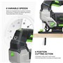 GALAX PRO Scie sauteuse électrique avec guide laser 3000 tr/min 800 W avec 6 vitesses variables, position orbitale 0-4, coupe do