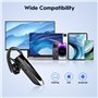 New Bee Oreillette Bluetooth V5.0 Main Libre avec Technologie de Capture de Voix Claire - Kit Invisible pour iPhone Samsung Huaw