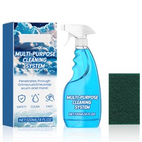 Kitchen Cleaner Foam Cleaner Kitchen Cleaner Spray Foam Cleaner Nettoyant multi-usages 120 ml + éponge à récurer pour une variét