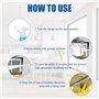 Kitchen Cleaner Foam Cleaner Kitchen Cleaner Spray Foam Cleaner Nettoyant multi-usages 120 ml + éponge à récurer pour une variét