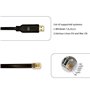 DSD TECH SH-RJ12C Câble série USB vers RJ12 6P4C RS232 pour APC PDU ATS(5.9FT/1.8M)