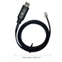 DSD TECH SH-RJ12C Câble série USB vers RJ12 6P4C RS232 pour APC PDU ATS(5.9FT/1.8M)